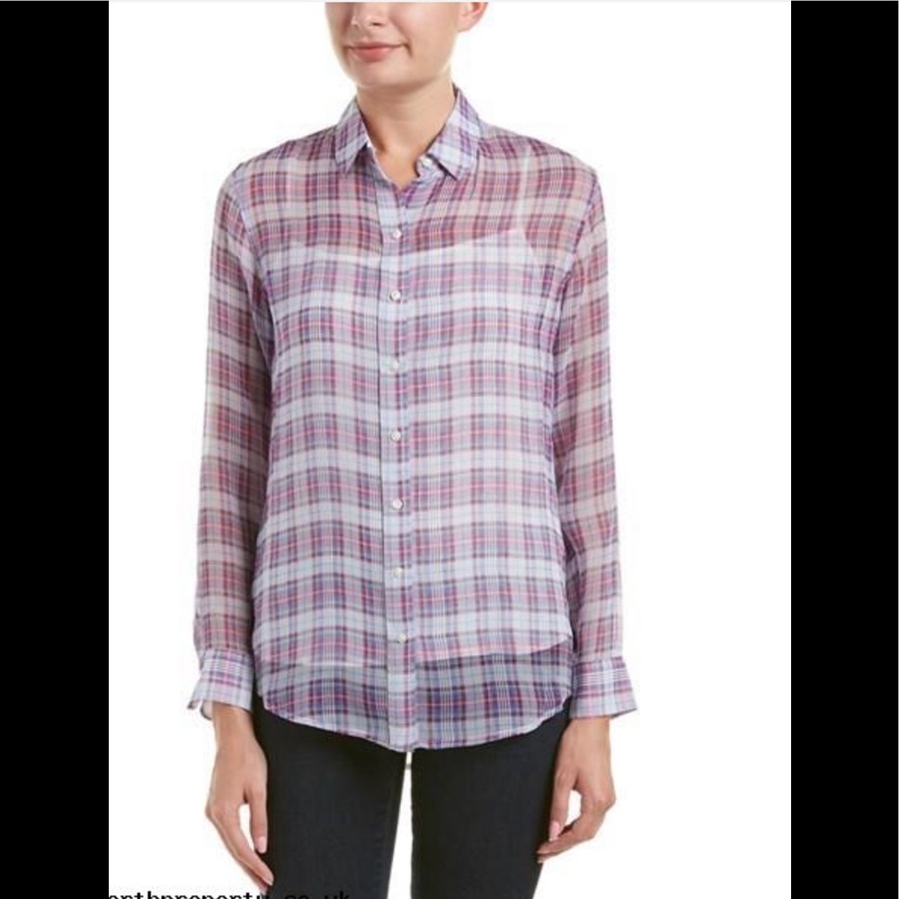 J. McLaughlin 100% Silk Blouse